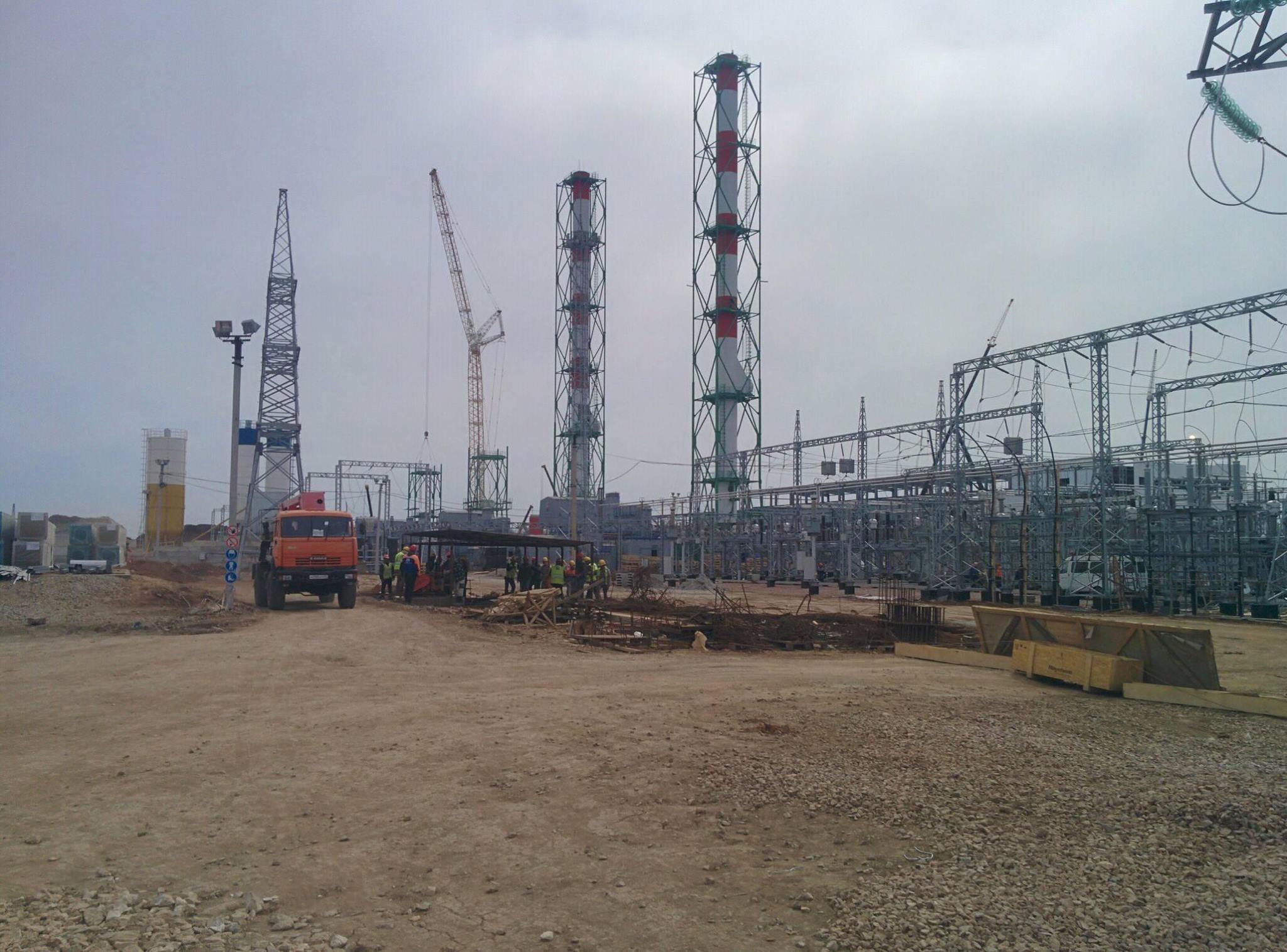 Строительство ТЭС в Саках практически завершено